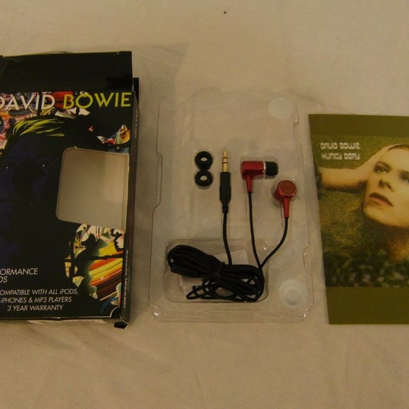 NEW DAVID BOWIE EAR BUD HEADPHONES NM 00439 - Picture 10 of 12